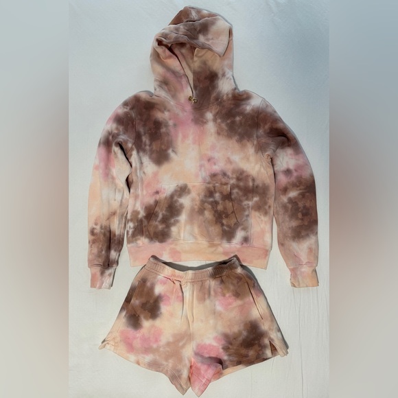 ALC Sonia Tie-Dyed Hooded Sweatshirt & Shorts Set - Picture 3 of 11